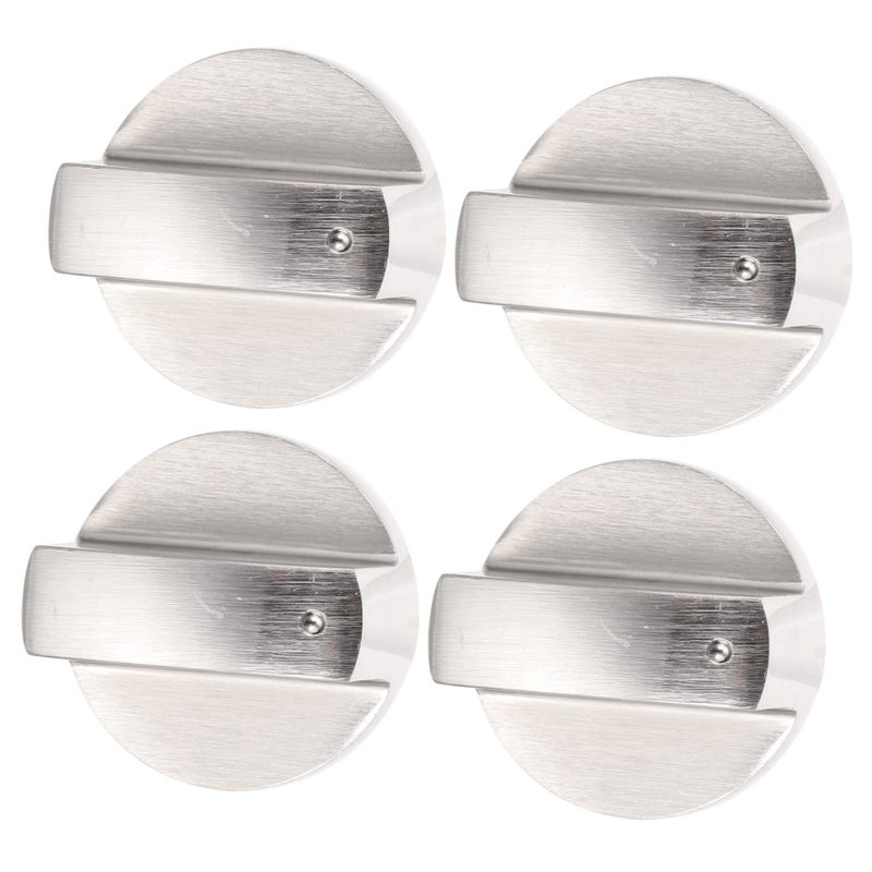 Universal 4 Piece Stainless Steel Gas Stove Control Knobs 6mm Shaft Replacement - Image 2