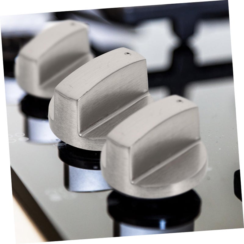 Universal 4 Piece Stainless Steel Gas Stove Control Knobs 6mm Shaft Replacement - Image 5