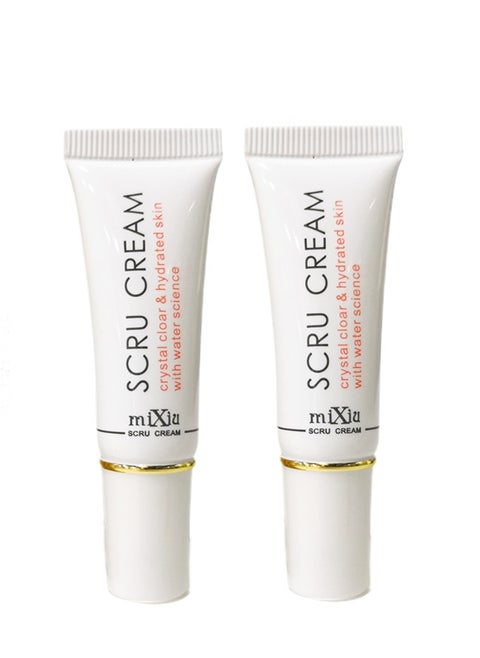 Honey-Infused Gel Lip Scrub - Exfoliating, Moisturizing, Unscented Lip Care for Dry Lips - All Skin Types Friendly - Nourishing Lip Scrub Cream 2PCS