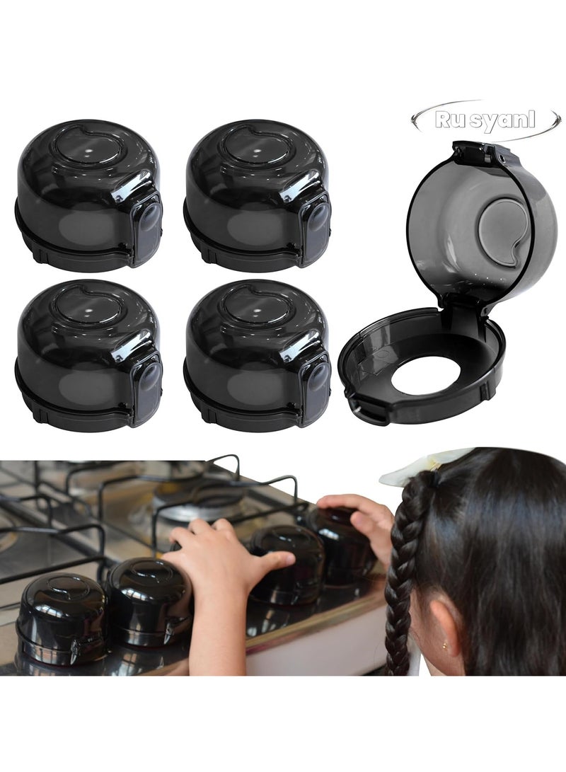 general Stove Knob Covers for Child Safety (5 Pack) - Gas Stove Knob Covers with Strong Adhesive Double-Sided Tape Oven Knob Covers for Child Safety Prevent Kids & Pets from Turning on Stoves - Image 2