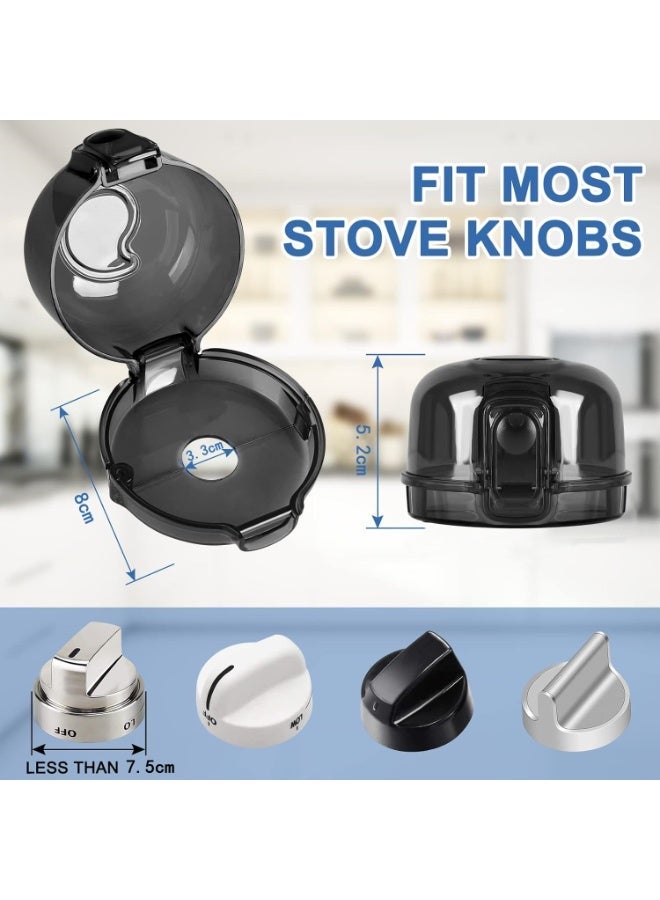 general Stove Knob Covers for Child Safety (5 Pack) - Gas Stove Knob Covers with Strong Adhesive Double-Sided Tape Oven Knob Covers for Child Safety Prevent Kids & Pets from Turning on Stoves - Image 5