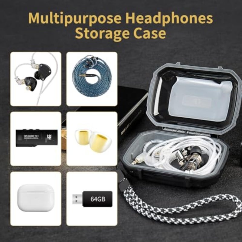 CCZ ZC01 Hard Shell IEM Case for KZ ZS10 Pro in Ear Monitor, Travel Portable Earbuds Case Waterproof Headphone Storage Box for Shure SE215, CCZ Melody, KBEAR KS1, KZ ZAR, Earphone, Earbuds - Image 4