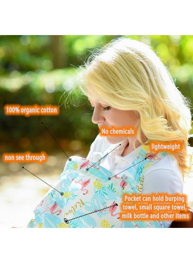 Gina Era Nursing Cover, Shower Gifts - Large Breastfeeding Cover - 360° Coverage，Chemical-Free， Breathable, Soft,Nipple Shields for Nursing Newborn (Style3)… - Image 2
