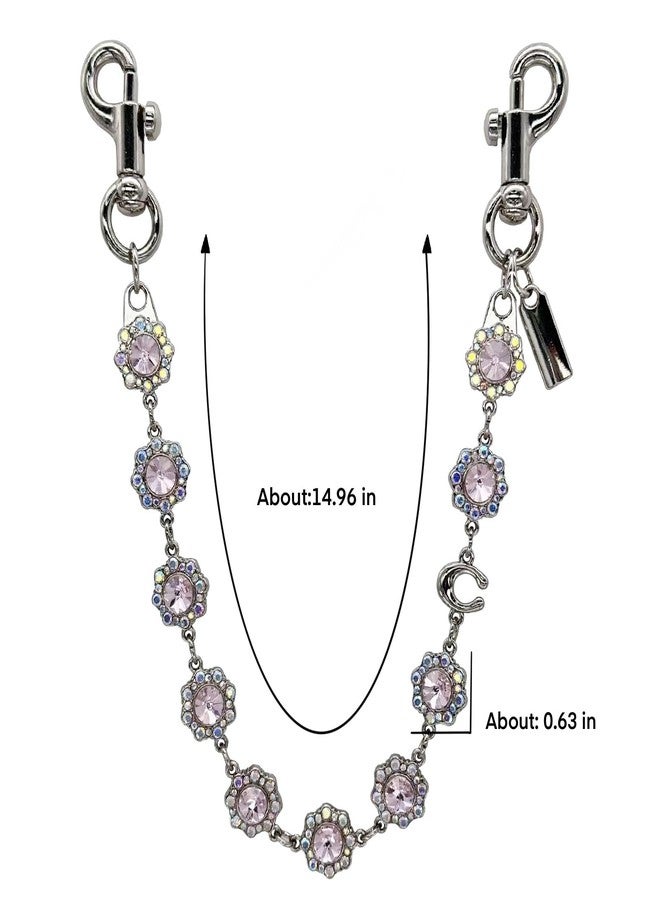 SOPKTA Bag Charm Keychain - Purse Charms for Handbags，Bag Chain Charms,Purse Accessories For Women, Diamond-silver, One size - Image 5