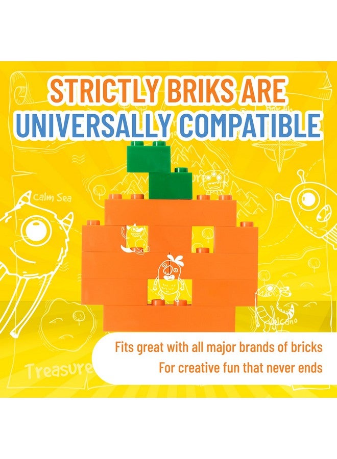 Strictly Briks Strictly Briks Compatible with Lego Toy Building Block, Halloween Pumpkin Bricks, 15 Trick or Treat Goody Bags, 11 Pieces per Pack, 100% Compatible with All Major Brands, for Kids Ages 4+  - Image 4