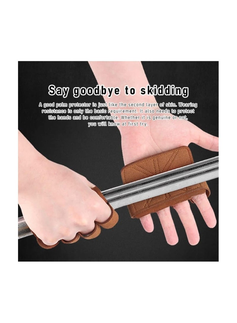 سيسلي قفازات رياضية للتمارين 2 قطعة قفازات جيم ورفع أثقال بحماية لراحة اليد مضادة للتقرحات مع قبضة أفضل للرجال والنساء وحماية UV للاستخدام الخارجي - Image 4