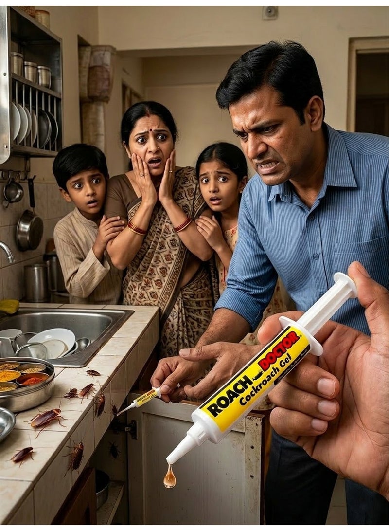 Roach Doctor 30g Cockroach Gel Bait – Ready to Use Roach Killer Gel for Indoor and Outdoor Pest Control, Long Lasting Cockroach Trap Gel - Image 4