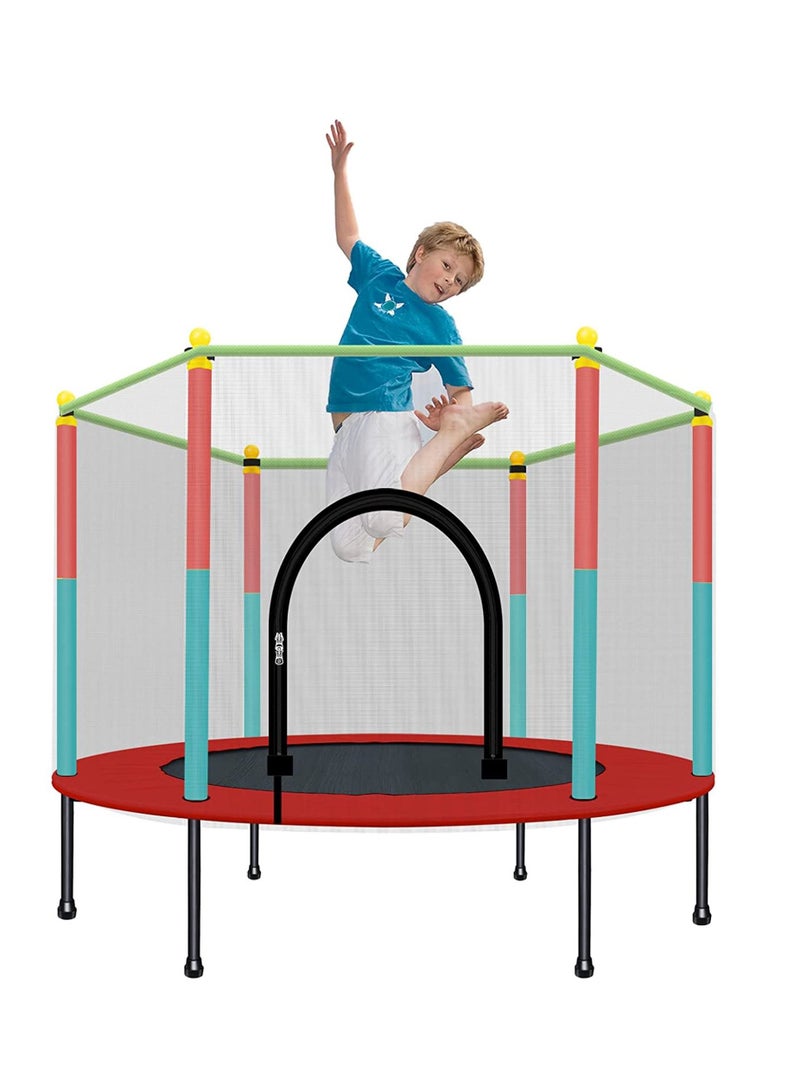DubaiGallery Indoor Trampoline with Protection Net Adult Children Jumping Bed Enclosure Outdoor Trampolines Workout Fitness Equipment  - Image 1