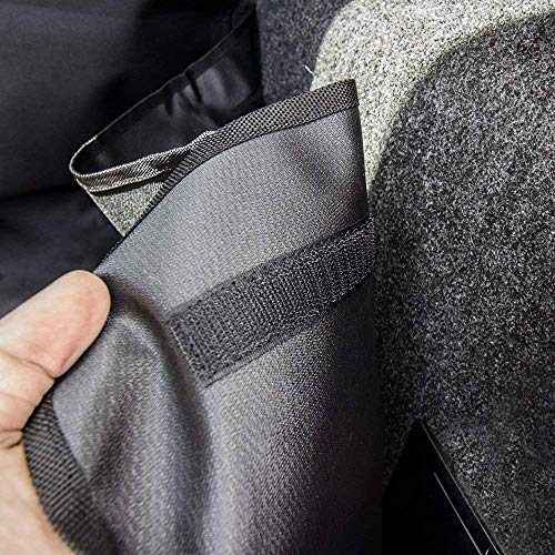 Fluffy's Polyester Waterproof Oxford Dog Hammock Luxurious Car/Trunk Seat Covers with Side Protection for Sedan and SUV, Black, 850 G - Image 3