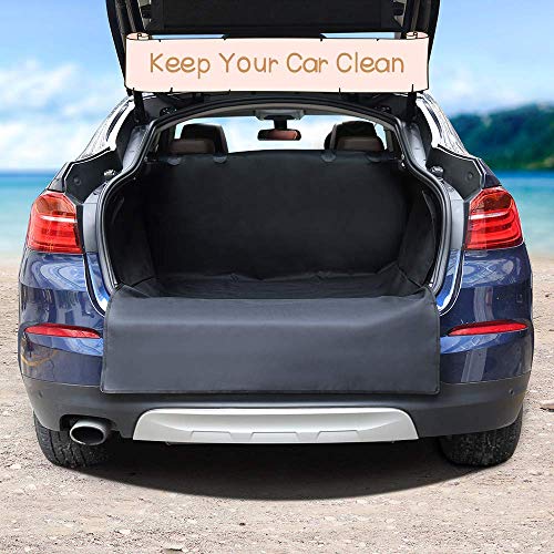 Fluffy's Polyester Waterproof Oxford Dog Hammock Luxurious Car/Trunk Seat Covers with Side Protection for Sedan and SUV, Black, 850 G - Image 2