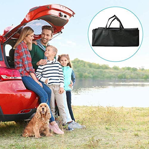 Fluffy's Polyester Waterproof Oxford Dog Hammock Luxurious Car/Trunk Seat Covers with Side Protection for Sedan and SUV, Black, 850 G - Image 5