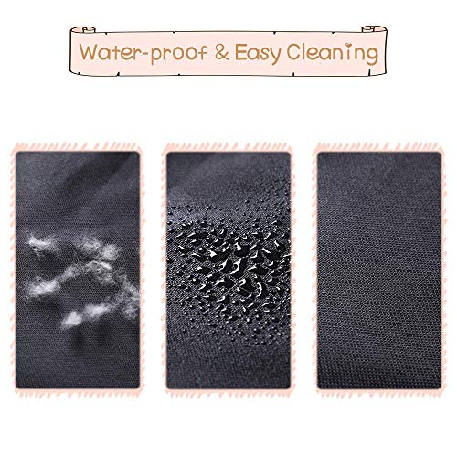 Fluffy's Polyester Waterproof Oxford Dog Hammock Luxurious Car/Trunk Seat Covers with Side Protection for Sedan and SUV, Black, 850 G - Image 4