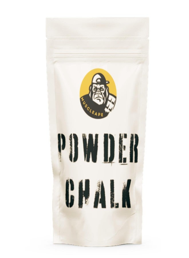 Muscleape Chalk Powder for Superior Grip. 200gm Premium Non Dust Chalk for Weightlifting, Bodybuilding, Powerlifting, Calisthenics and Other Sports.Non Allergic. Makes Your Grip Dry & Strong. - Image 1
