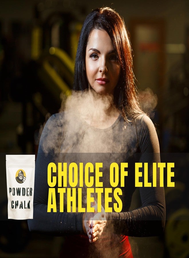 Muscleape Chalk Powder for Superior Grip. 200gm Premium Non Dust Chalk for Weightlifting, Bodybuilding, Powerlifting, Calisthenics and Other Sports.Non Allergic. Makes Your Grip Dry & Strong. - Image 3