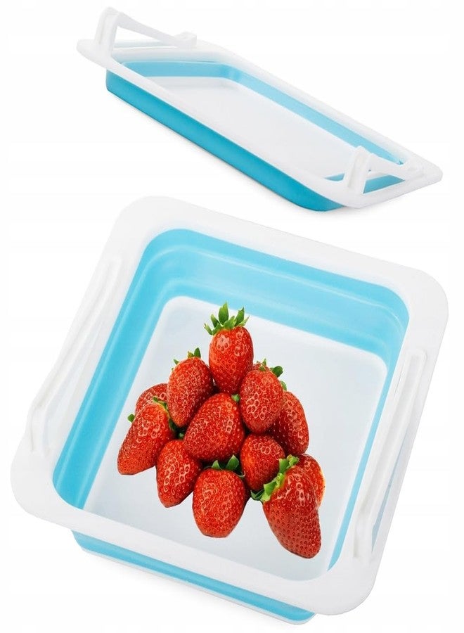 NANIAAY Fridge Drawer Organizer | Foldable Refrigerator Storage Boxes with Drawer Design | Space-Saving Portable Shelf Holder for Food Organization | Multi-Purpose Plastic Storage Box for Home - Image 1