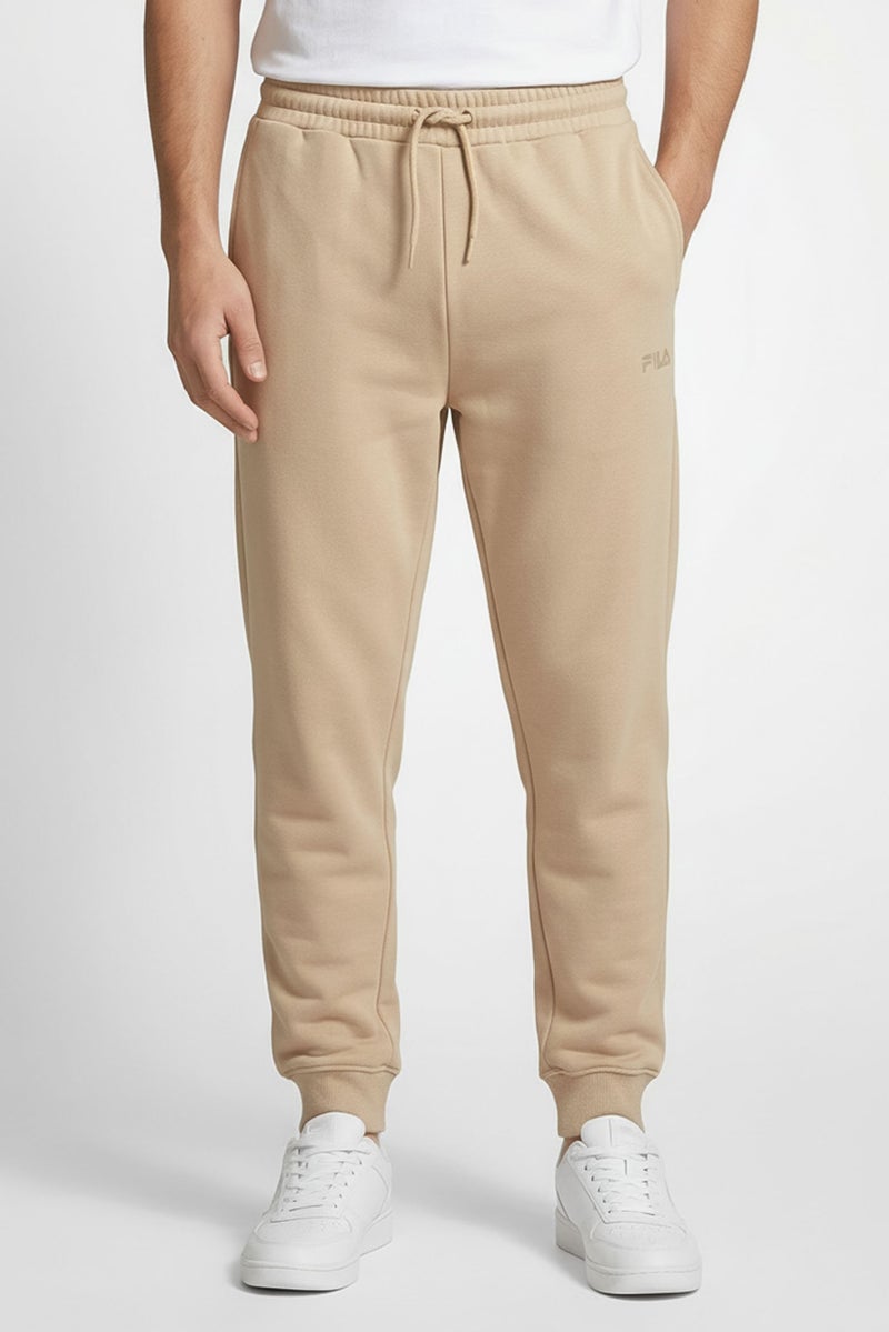 FILA Men Sportswear Fit Outdoor Sweatpants, Tan - Image 1