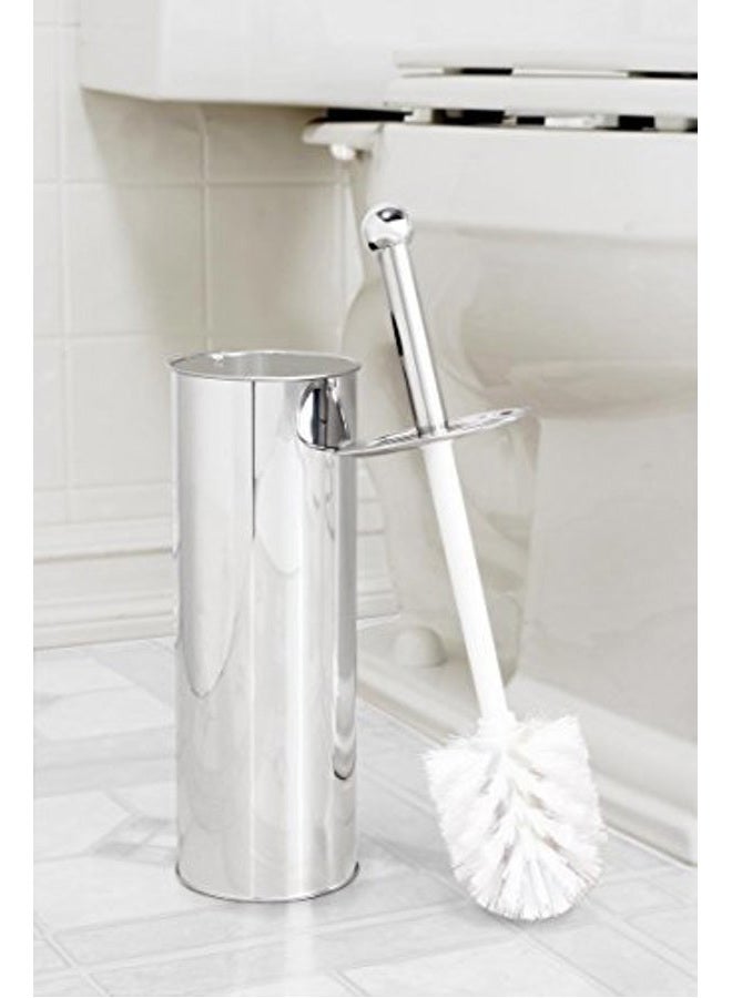 Bath Bliss Stainless Steel Toilet Brush, Hygienic Rust Resistant, Heavy Duty, 3.75" x 14.75", Satin - Image 2
