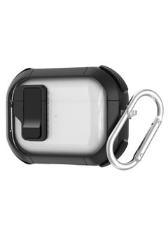 Transparent Ins Style Second Generation Bluetooth Airpods Case Pro Protective Cover Digital Computer Accessories-Color:Black-Applicable Model:Airpods Pro2 Generation