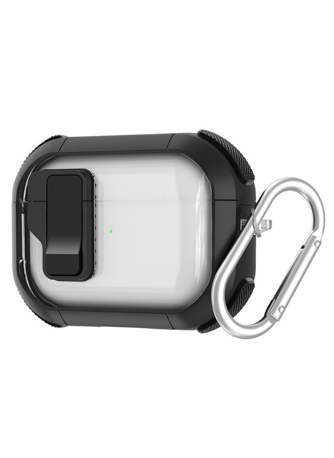Generic - Transparent Ins Style Second Generation Bluetooth Airpods Case Pro Protective Cover Digital Computer Accessories-Color:Black-Applicable Model:Airpods Pro2 Generation - Image 1