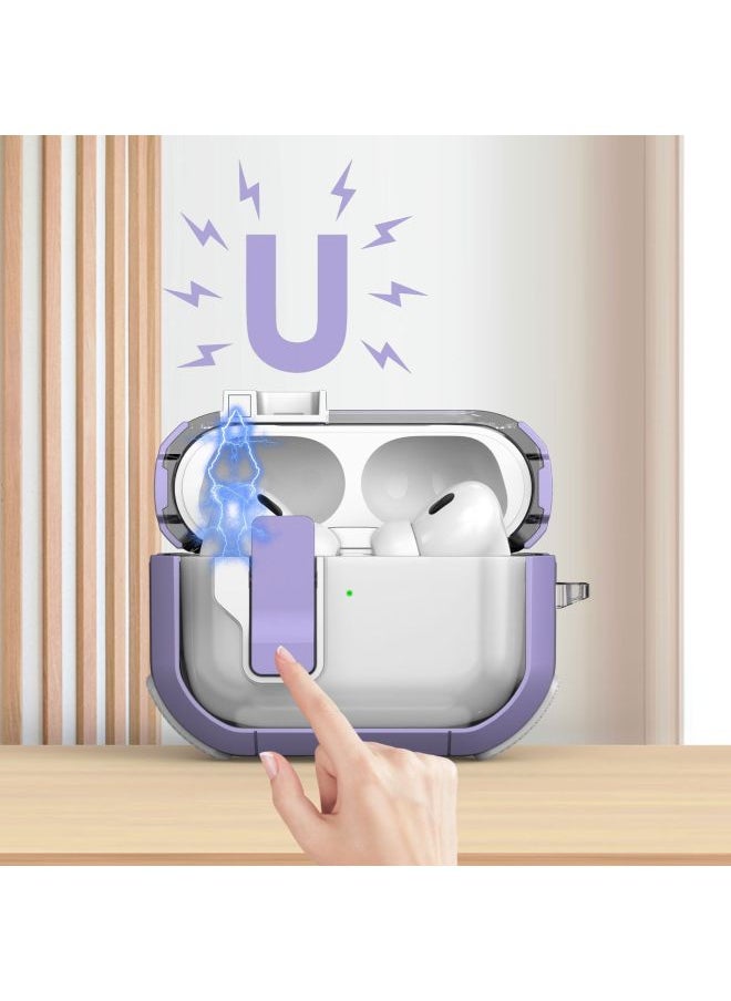 Generic - Transparent Ins Style Second Generation Bluetooth Airpods Case Pro Protective Cover Digital Computer Accessories-Color:Black-Applicable Model:Airpods Pro2 Generation - Image 1