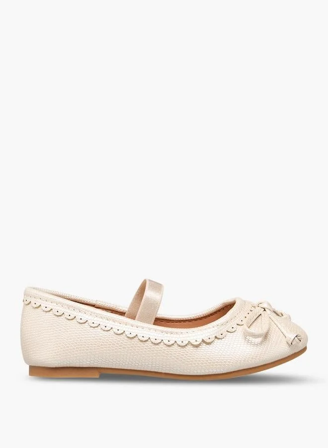 فلورا بيلا من شو إكسبرس حذاء باليرينا بناتي بشريط مطاطي بتفاصيل مكشكشة