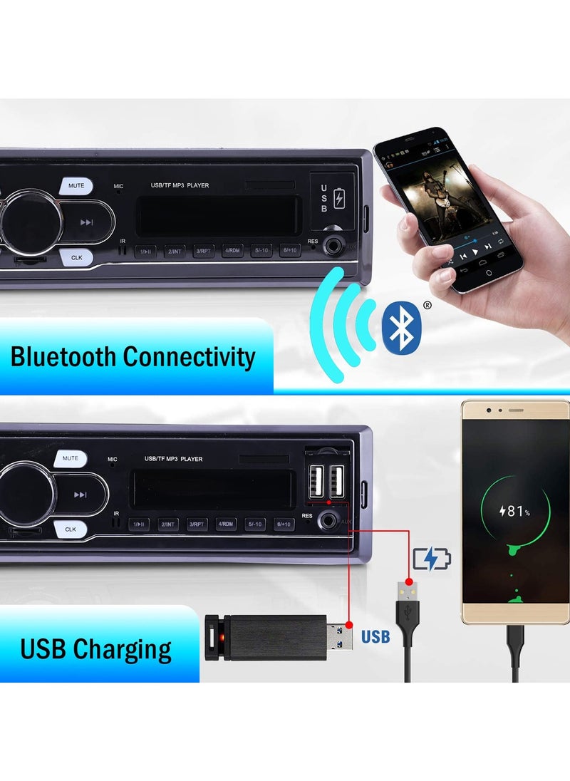 100Miles - 100Miles Car MP3 Player 4155A - USB/SD/MMC/FM Tuner with Advanced Features Car Audio Car Stereo Player - Image 1