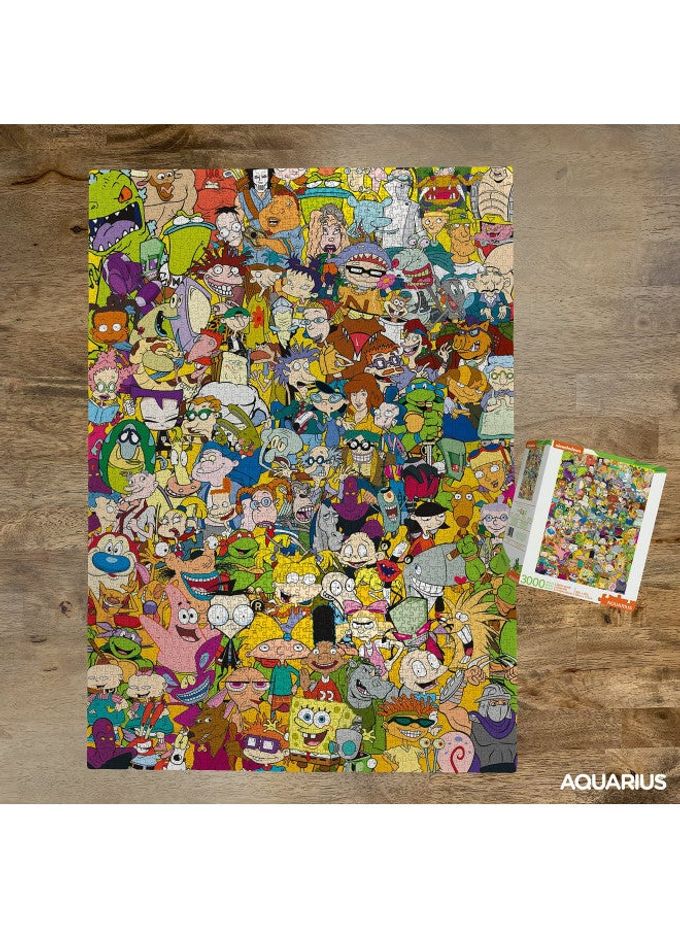 Aquarius Nickelodeon 90s Puzzle (3000 Piece Jigsaw Puzzle) Officially Licensed Nickelodeon Merchandise & Collectibles Glare Free Precision Fit 32 x 45 Inches - Image 2