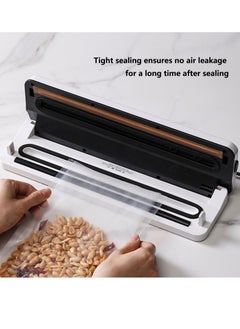 Arabest Vacuum Sealer Machine, Automatic Air Sealing System for Food Storage Dry and Wet Food Modes LED Indicator Compact Design with 10Pcs Seal Bags Starter Kit  - Image 2