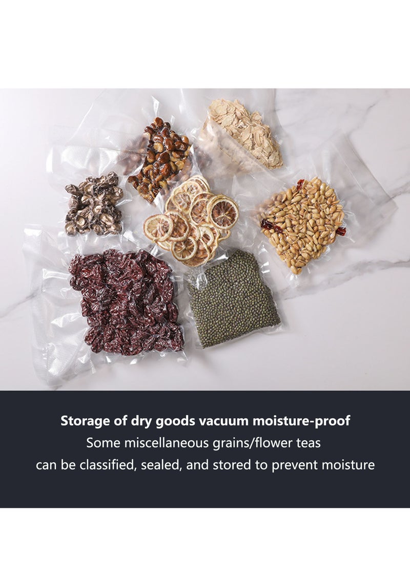 Vacuum Sealer Machine, Automatic Air Sealing System for Food Storage Dry and Wet Food Modes LED Indicator Compact Design with 10Pcs Seal Bags Starter Kit