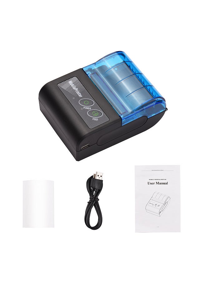 Bisofice Portable Mini Thermal Printer  2 inch Wireless USB Receipt Bill Ticket Printer with  58mm Print Paper Compatible with iOS Android Windows for Restaurant Sales Retail  - Image 3