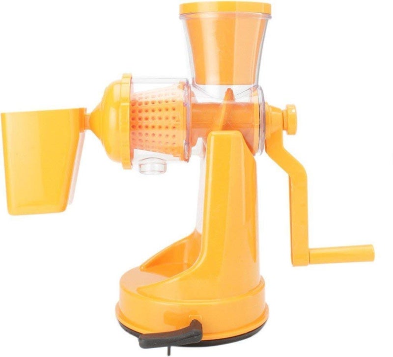 Lariox Fruit and Vegetable Manual Hand Press Juicer Machine for Home with Stainless Steel Handle Orange - Image 2
