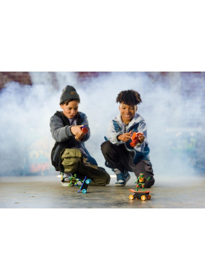 Teenage Mutant Ninja Turtles سيارة التحكم عن بعد ميشيلانجيلو من سلاحف النينجا المراهقين - إصدار الفيلم للأعمار 5+ - تتزلج + تؤدي الحيل - وحدة تحكم RC بتردد 2.4GHz - Image 4