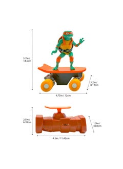 Teenage Mutant Ninja Turtles Teenage Mutant Ninja Turtle Michelangelo Half Pipe Rc Vehicle Movie Edition Ages 5+ - Skate + Performs Tricks - 2.4Ghz Rc Controller  - Image 3