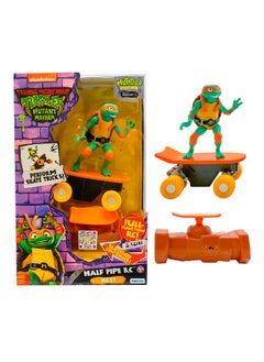 Teenage Mutant Ninja Turtles Teenage Mutant Ninja Turtle Michelangelo Half Pipe Rc Vehicle Movie Edition Ages 5+ - Skate + Performs Tricks - 2.4Ghz Rc Controller  - Image 1