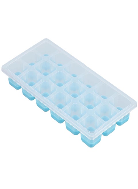 JAXHOM Silicone Ice Cube Tray with Lid Multi Colour 18 PiecesCavity Pop Up Ice Cube Molds with Easy Release Pack of 1