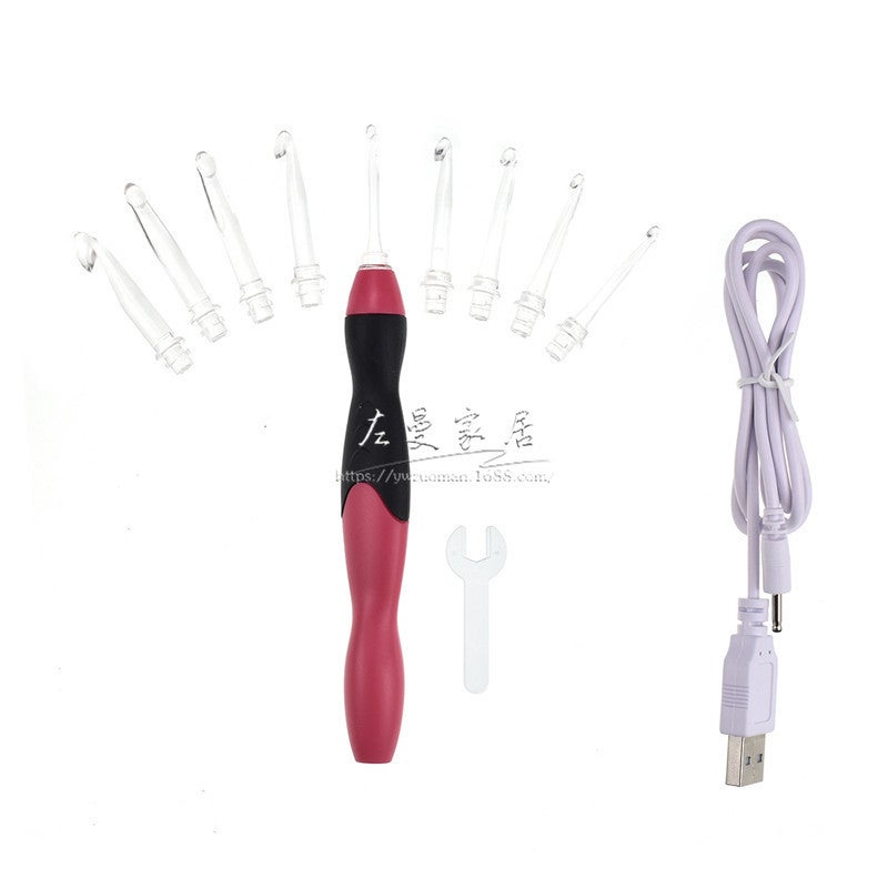 Luminous Needle Self-Produced Luminous Crochet Led Fashion Crochet Knitting Tool Hook Needle - Image 4