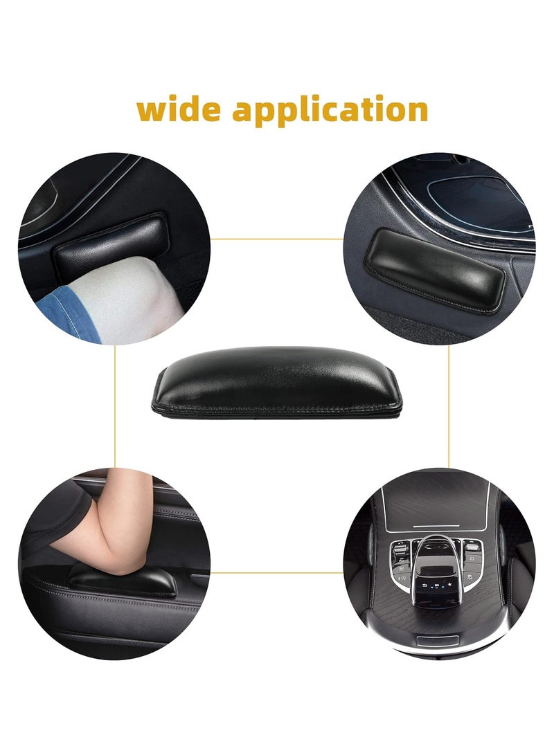 RATSAW 2 Pcs Car Armrest Pads, Soft Leather Arm Rest Elbow Cushion Pad Car Knee Cushion Armrest Leather Cushion Car - Image 2