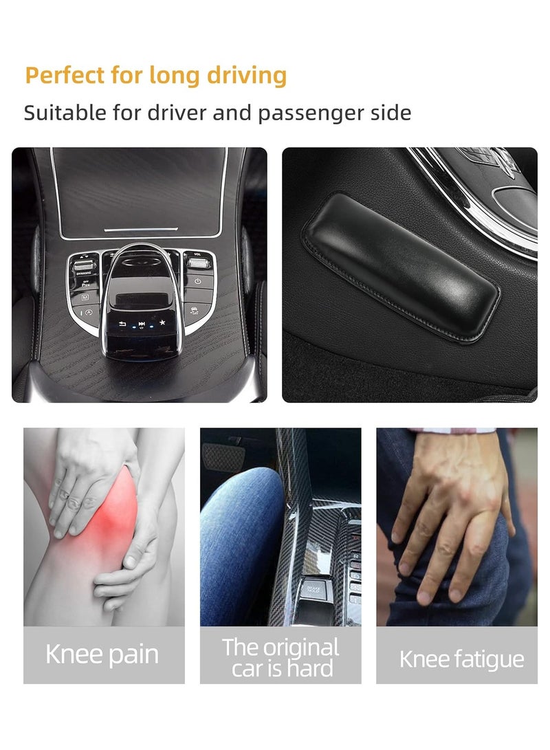 RATSAW 2 Pcs Car Armrest Pads, Soft Leather Arm Rest Elbow Cushion Pad Car Knee Cushion Armrest Leather Cushion Car - Image 3