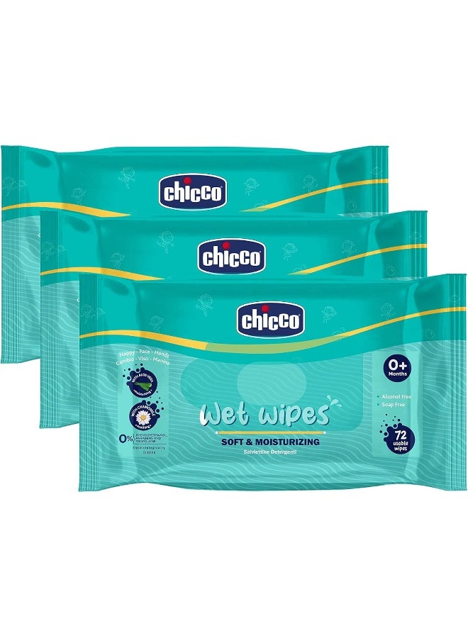 شيكو مناديل مبللة ناعمة ومنظفة للأطفال من شيكو - Image 1