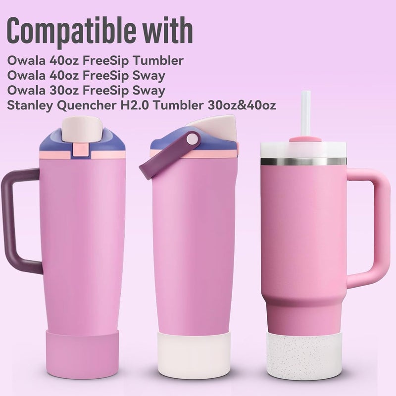 Pack of 2, silicone anti-skid cup cover, stainless steel cup space pot, silicone base, silicone cover, silicone cup bottom cover 7.5cm black + white - Image 2