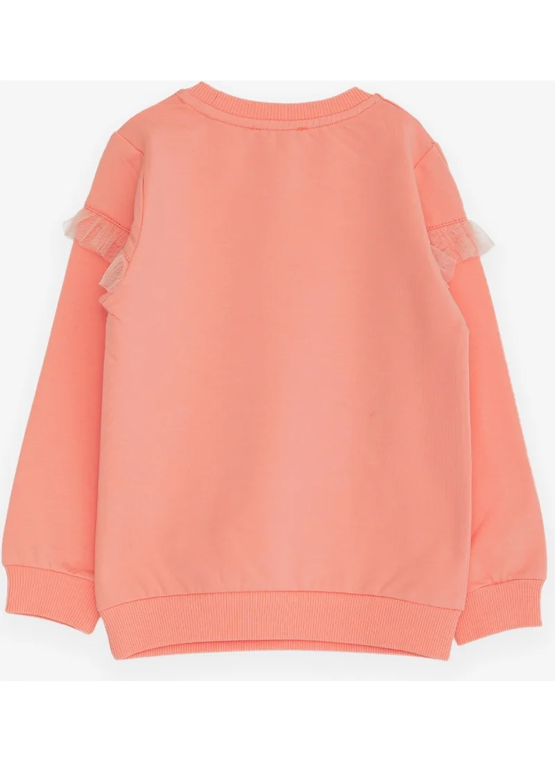 Breeze Girl's Sweatshirt Teddy Bear Printed 1-4 Years, Salmon