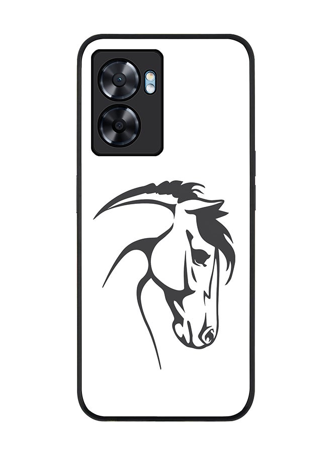 Stylizedd Rugged Black edge case for Oppo A77 5G / Oppo A57 5G, Slim fit Soft Case Flexible Cover - ArabStallion  - Image 1
