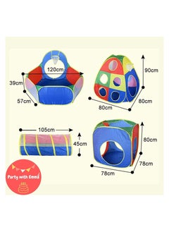 Party with Emma Gift for Toddler Boys & Girls Ball Pit Play Tent and Tunnels for Kids Best Birthday Gift Best Birthday Gift for Indoor & Outdoor  - Image 5