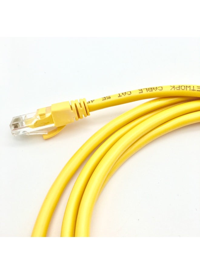 Generic Direct Super Five Types Of Network Cable Five Types Of Network Jumper 0.5-30 Meters CAT5E Network Connection Line-Color:Yellow-Line Length:3 Meters  - Image 3