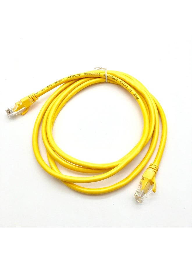 Generic Direct Super Five Types Of Network Cable Five Types Of Network Jumper 0.5-30 Meters CAT5E Network Connection Line-Color:Yellow-Line Length:3 Meters  - Image 2