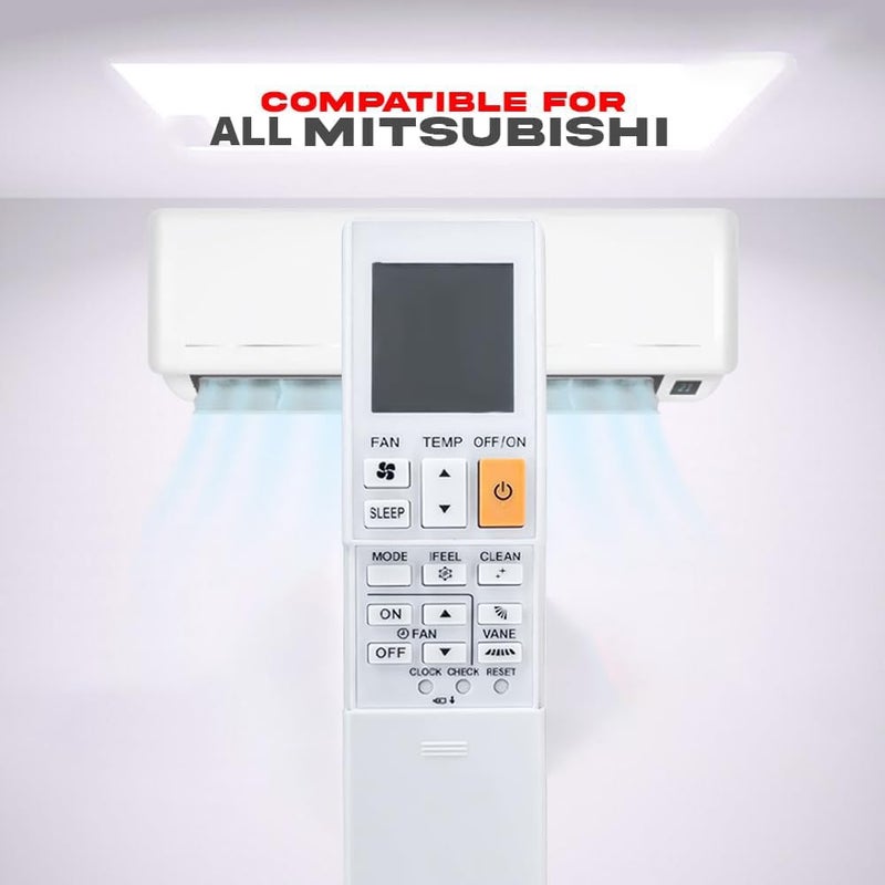 MAX-EMA GLOBAL Universal Replacement AC Remote Control Compatible with All Mitsubishi Air Conditioner Split AC & Window AC 1 1.5 2 Ton Inverter Remote for Home - Image 4
