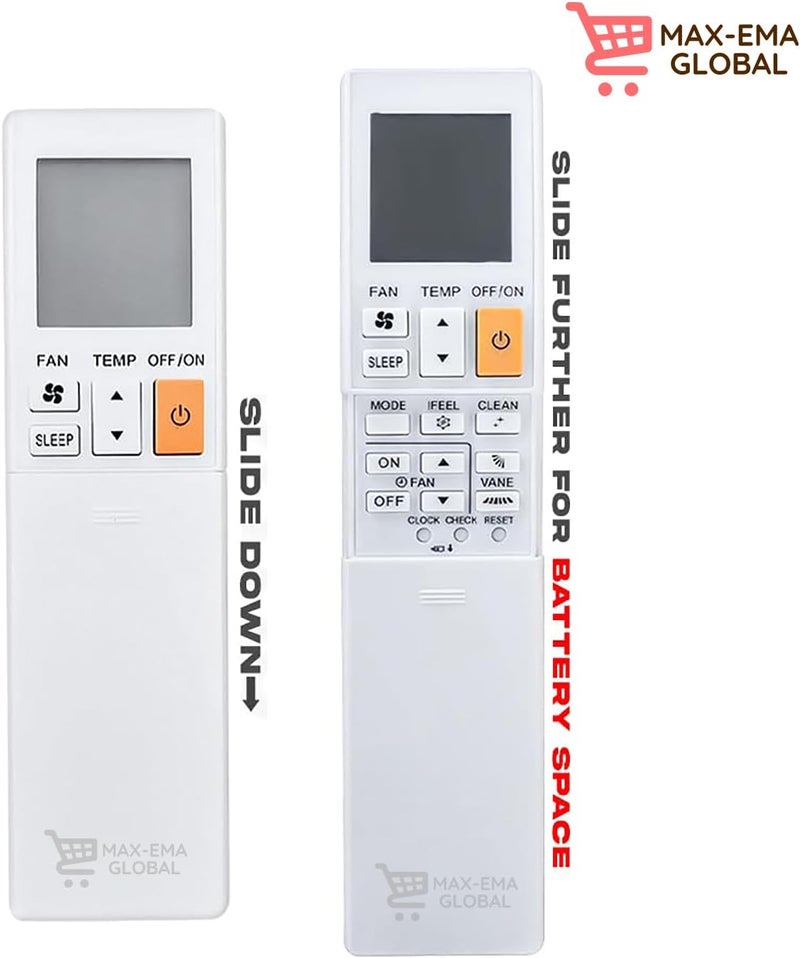 MAX-EMA GLOBAL Universal Replacement AC Remote Control Compatible with All Mitsubishi Air Conditioner Split AC & Window AC 1 1.5 2 Ton Inverter Remote for Home - Image 2