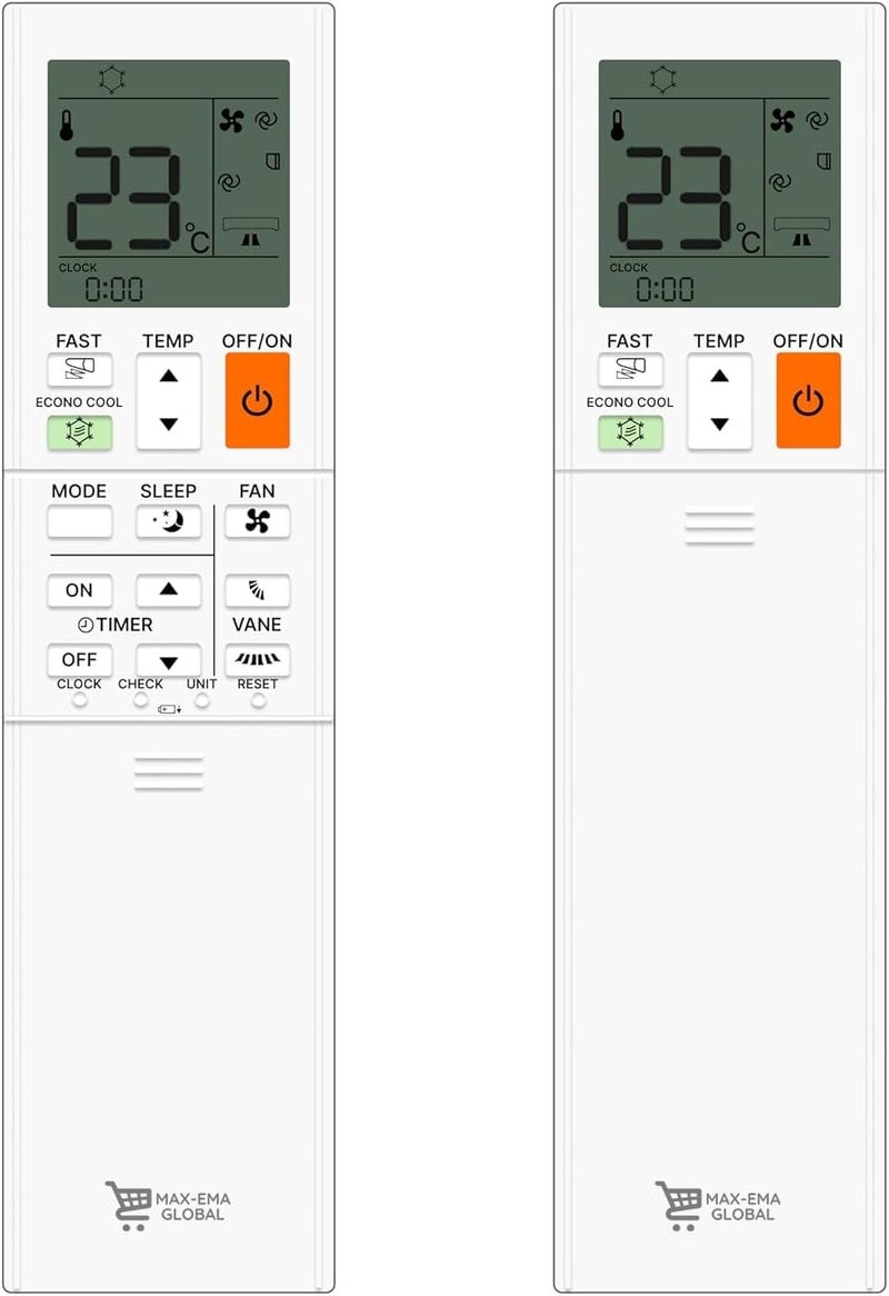 MAX-EMA GLOBAL Universal Replacement AC Remote Control Compatible with All Mitsubishi Air Conditioner Split AC & Window AC 1 1.5 2 Ton Inverter Remote for Home - Image 1