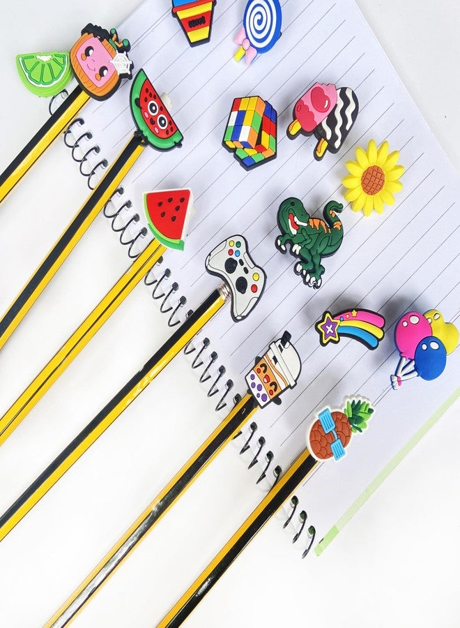 Ella & Emma 100PCS Mixed Anime Cartoon Pencil Toppers - Kawaii Pen Charms for Boys and Girls, Cute Classroom Rewards and Prizes for Students, Pencil Decorations for School Supplies, Kids Incentives - Image 5