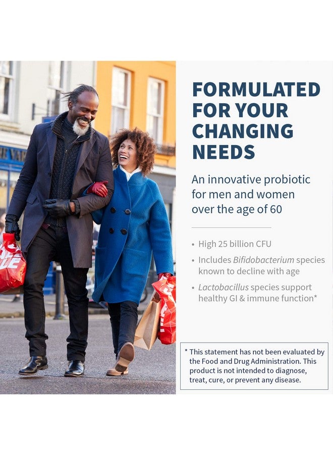 Klaire Labs Ther Biotic Probiotics For Seniors Digestive & Immune Support For Senior Men & Women Over 60 Bifidobacterium & Lactobacillus Adult Probiotic Dairy Free (60 Capsules) - Image 3